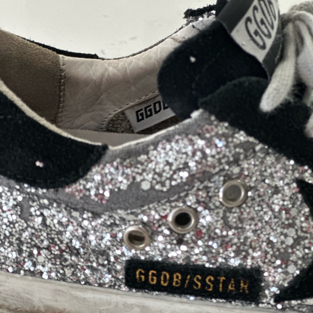 Golden Goose silver/ black size 36 shoe. - Picture 8 of 13